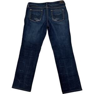 American Rag Cie Low Rise Straight Cut Dark Wash Jeans size 9R 28.5” Inseam